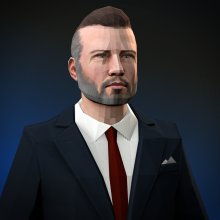 A bearded Swedish man wearing a suit.
